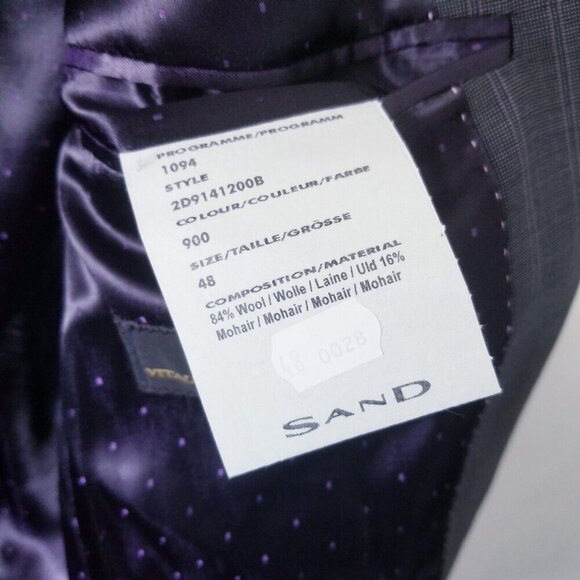 Sand Copenhagen Wool Mohair Suit Jacket Blazer Euro 48 US 38 - Picture 5 of 7